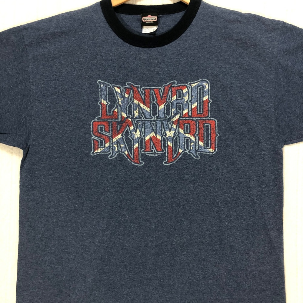 Lynyrd Skynyrd Winterland Classic Rock Blue Ringer T-Shirt XL 2003‎ Graphic Tee